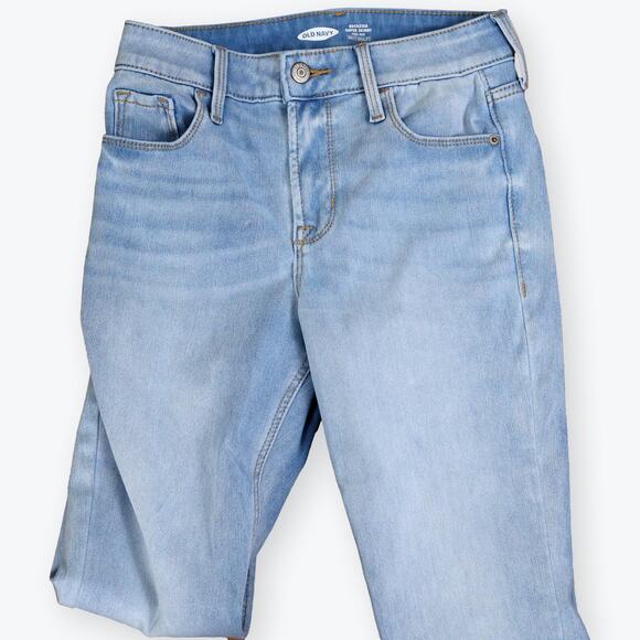 Old Navy Super Skinny High Rise 24/7 Sculpt Light Wash 0P - Picture 1 of 6